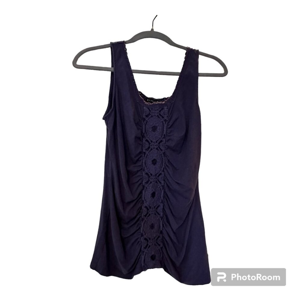 Women's Purple Express Front Rushing Tank Top